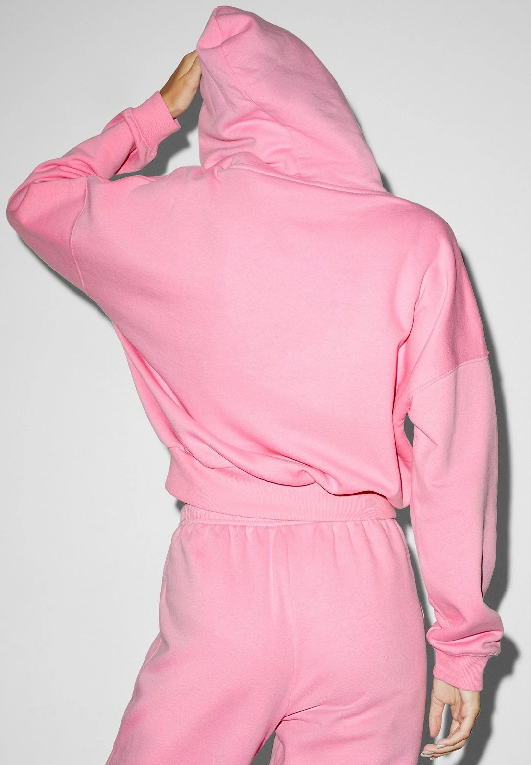 Felpa Con CappuccioPink Donna Felpe CFI21J02F-J11 4 Felpa Con CappuccioPink Donna Felpe CFI21J02F-J11 - immagine 2