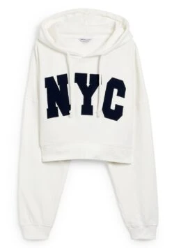 Felpa Con CappuccioCremewhite Donna Felpe CFI21J02D-A11 -Offerte Clockhouse Negozio 42a86de08550459a827364872b6dd1ff