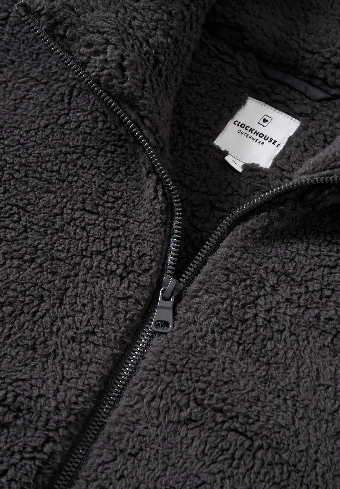 Giacca In PileDark Gray Donna Felpe CFI21G010-C11 8 Giacca In PileDark Gray Donna Felpe CFI21G010-C11 - immagine 6