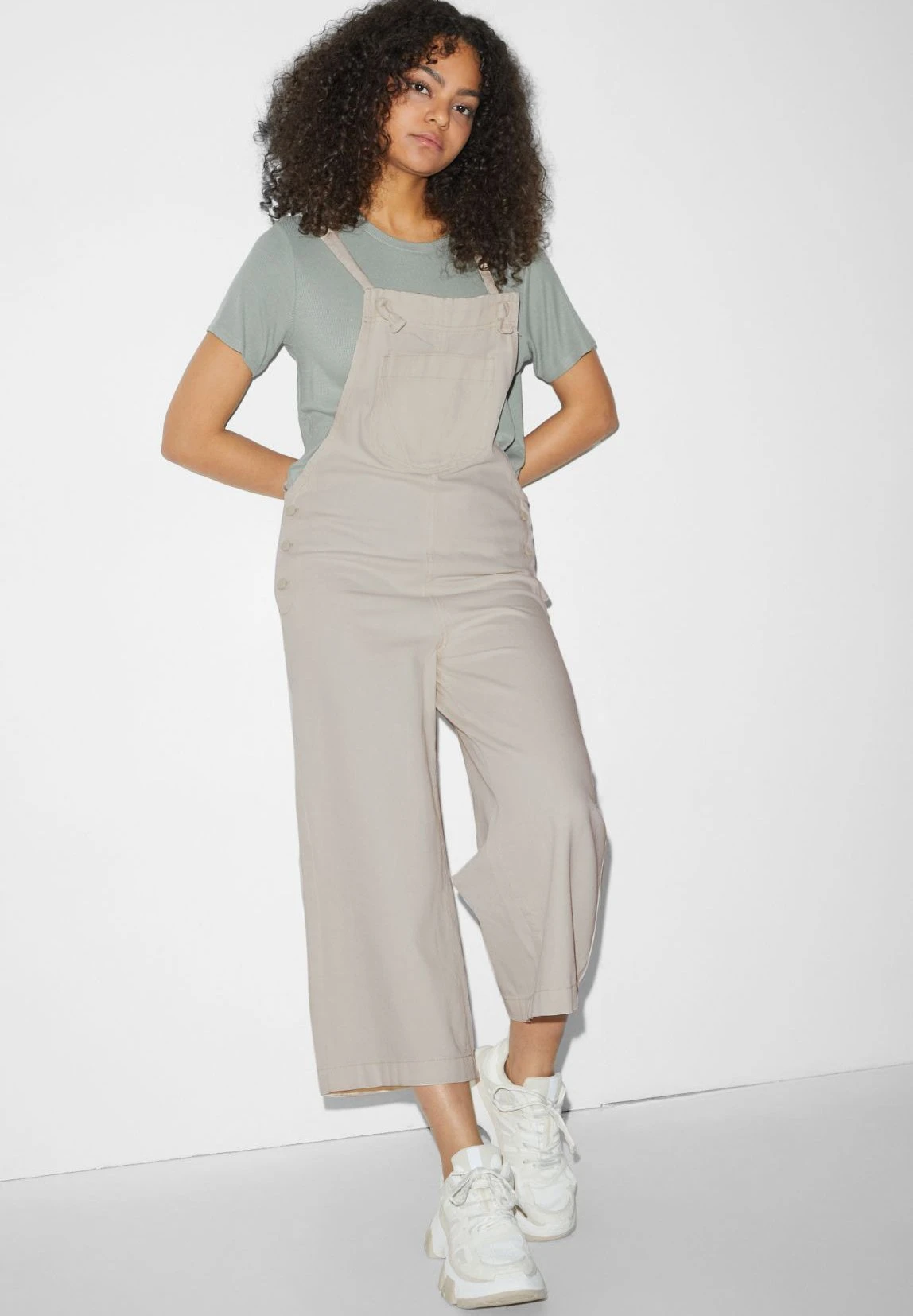 SalopetteCremewhite Donna Pantaloni CFI21T00C-A11 3 SalopetteCremewhite Donna Pantaloni CFI21T00C-A11