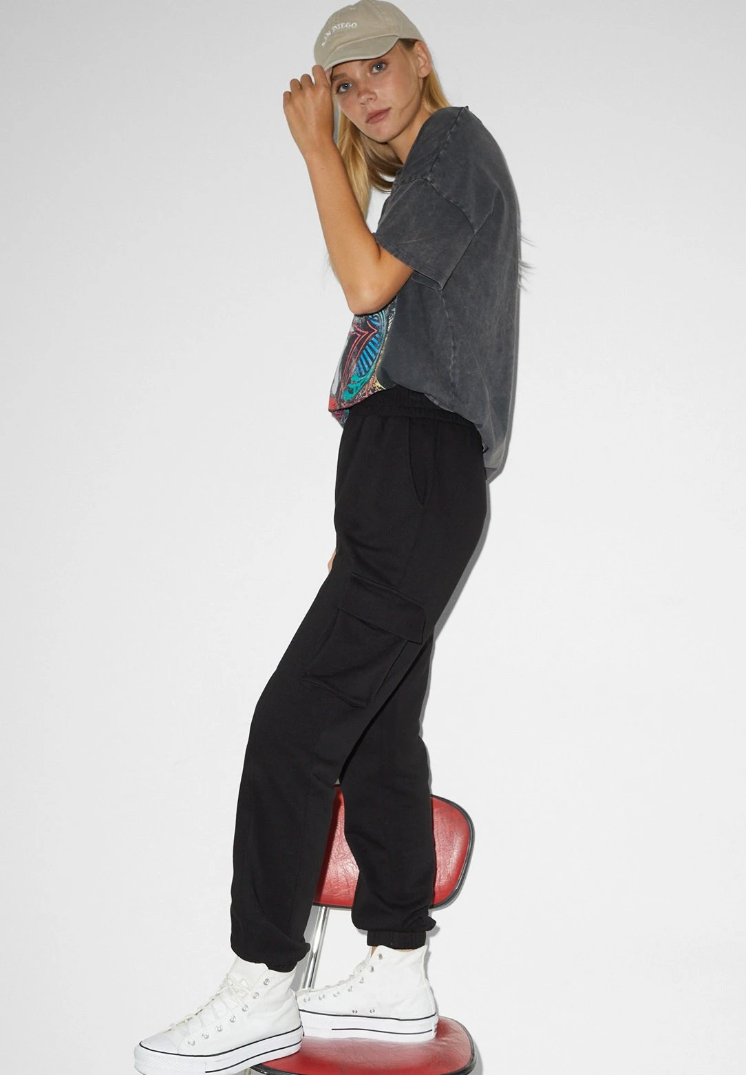 Pantaloni CargoBlack Donna Pantaloni CFI21A032-Q11 4 Pantaloni CargoBlack Donna Pantaloni CFI21A032-Q11 - immagine 2