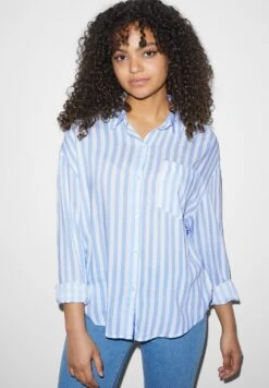 CamiciaWhite Light Blue Donna Camicie E Bluse CFI21E03C-A11