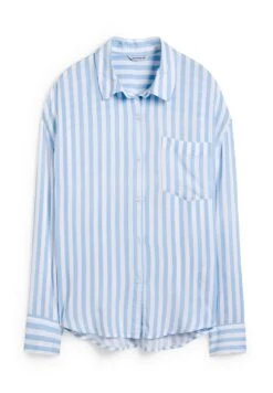CamiciaWhite Light Blue Donna Camicie E Bluse CFI21E03C-A11 -Offerte Clockhouse Negozio 9b5b4290ea7a4664a705dfd9593518b0