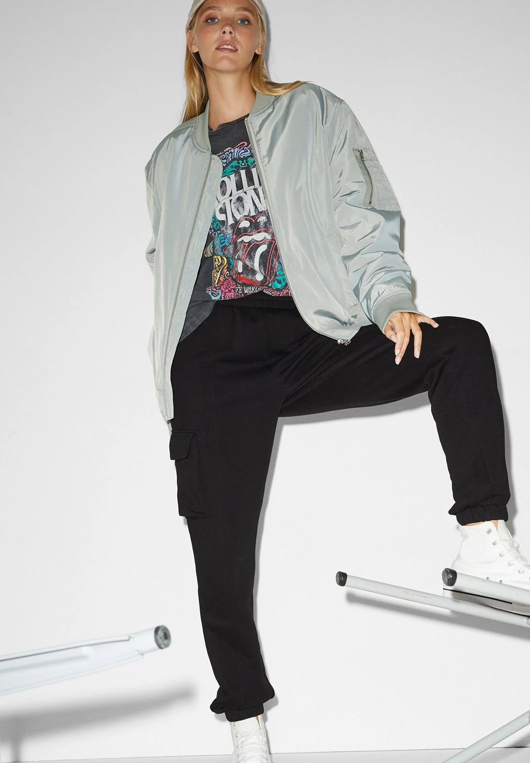 Pantaloni CargoBlack Donna Pantaloni CFI21A032-Q11 3 Pantaloni CargoBlack Donna Pantaloni CFI21A032-Q11