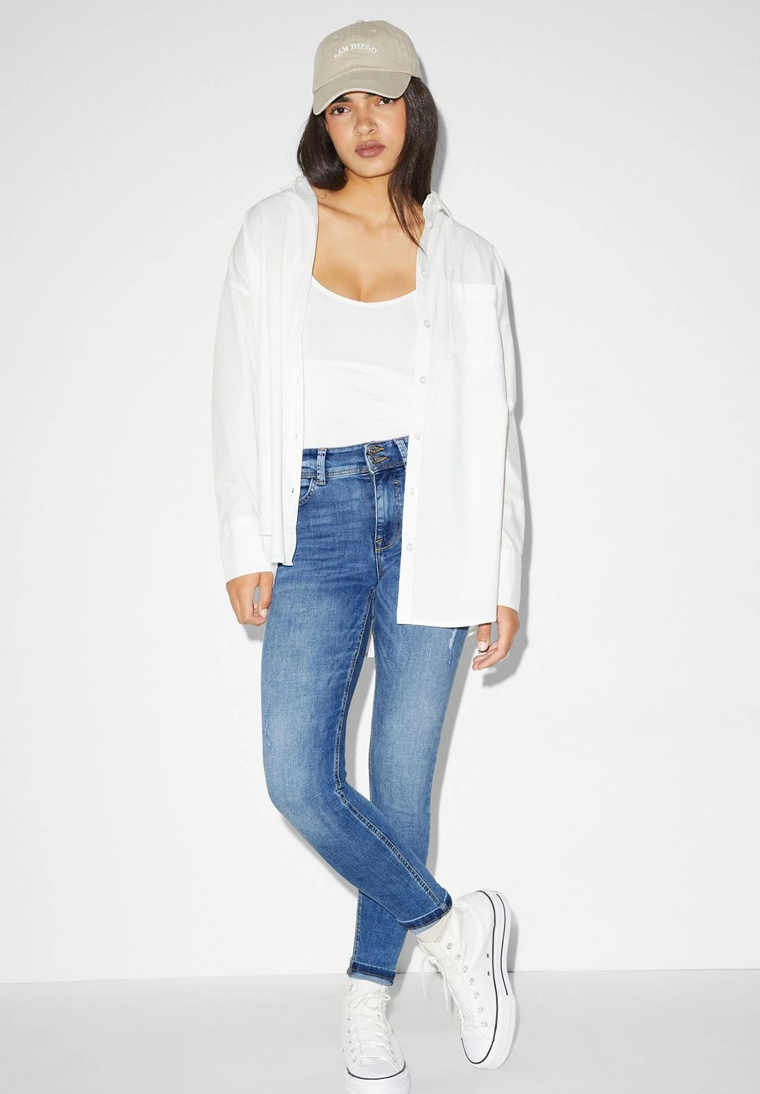 Jeans Skinny FitDenim Blue Donna Jeans CFI21N02U-K11 4 Jeans Skinny FitDenim Blue Donna Jeans CFI21N02U-K11 - immagine 2